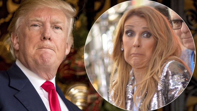 donald trump celine dion