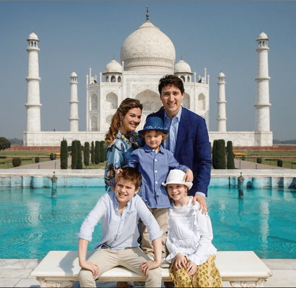 Justin trudeau famille inde