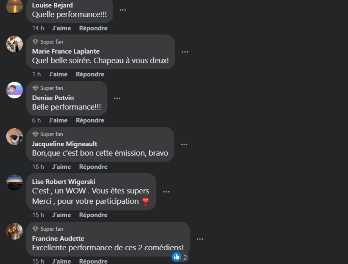 commentaire en direct de l'univers Lou-Pascal Tremblay 