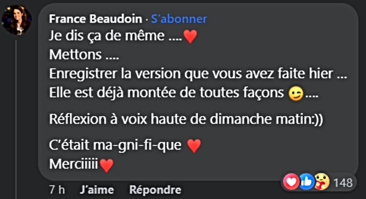 Commentaire France Beaudoin Les soeurs Boulay