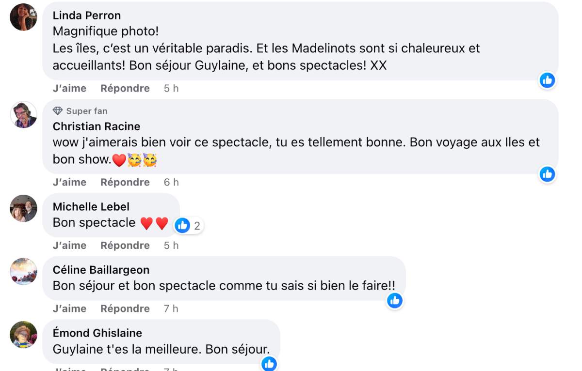 Commentaires Guylaine Tremblay