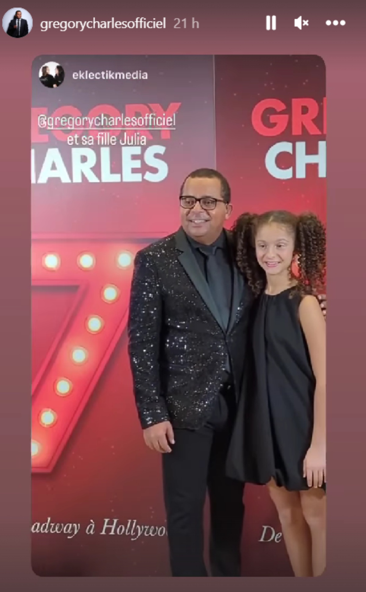 Gregory Charles et sa fille