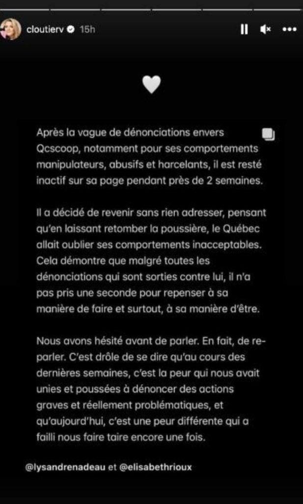Véronique Cloutier Sort Et Appuie Plusieurs Influenceurs Pour Cette Raison Précise Vedette Québec 9765