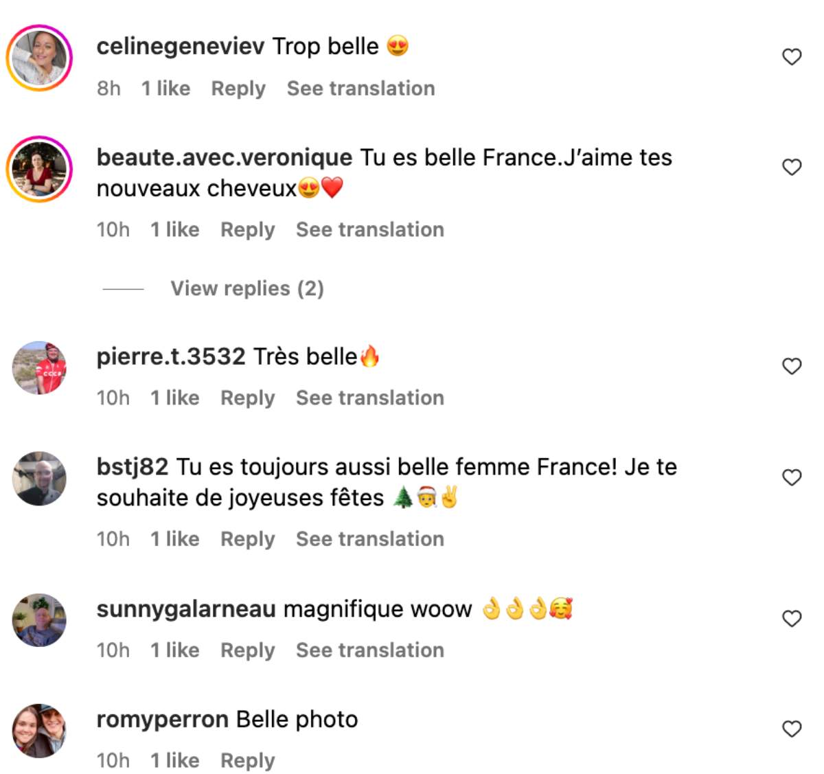 Commentaires France D'Amour nouvelle coupe