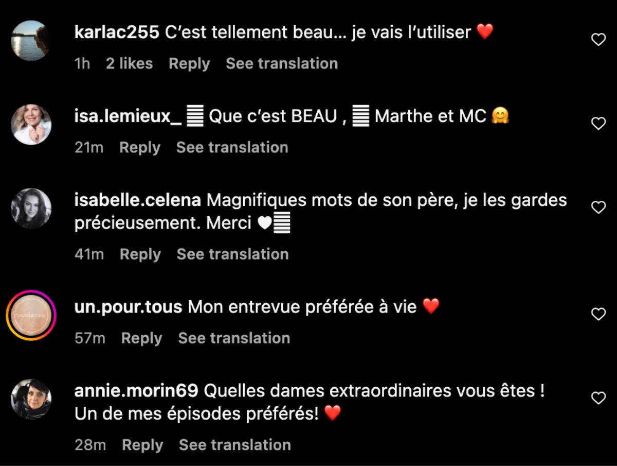 Commentaire Marthe Laverdière ouvres ton jeu