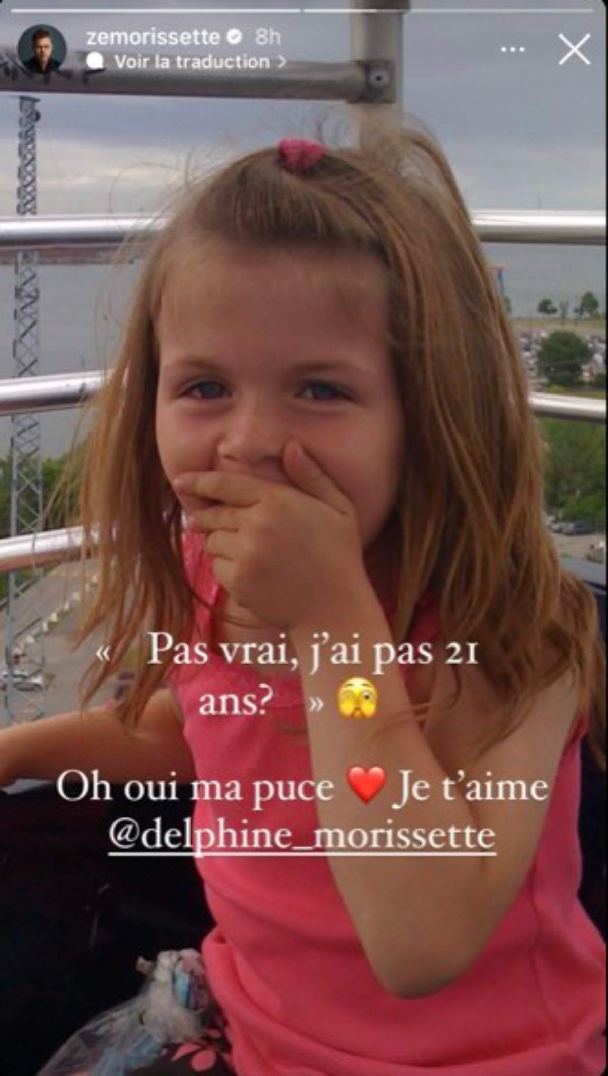 Delphine Morissette anniversaire Louis Morissette publication 2024