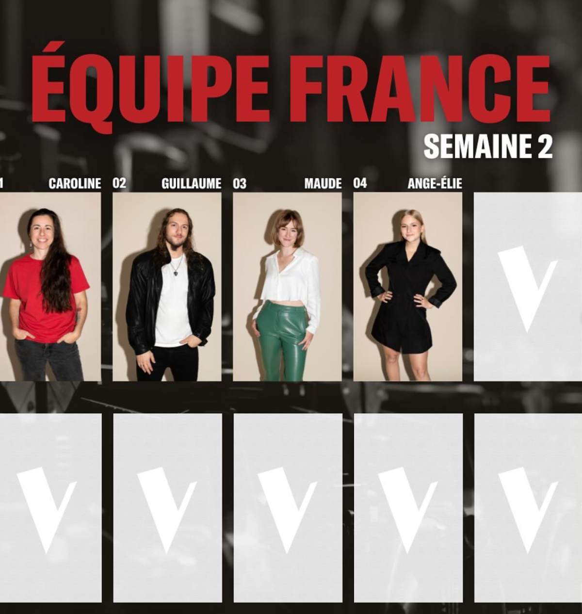 Équipe France semaine 2 La Voix