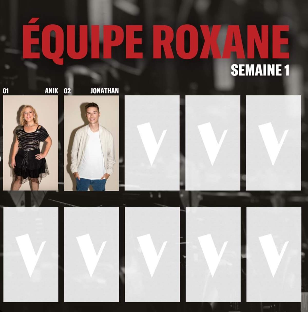 équipe Roxane épisode 1 La voix 2024