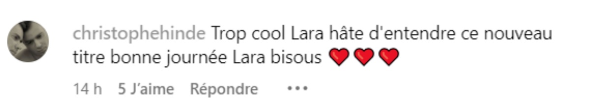 Lara Fabian commentaire