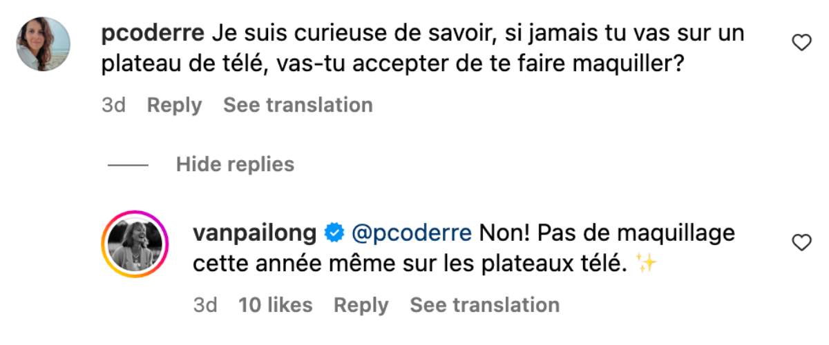 Vanessa Pilon résolution commentaire