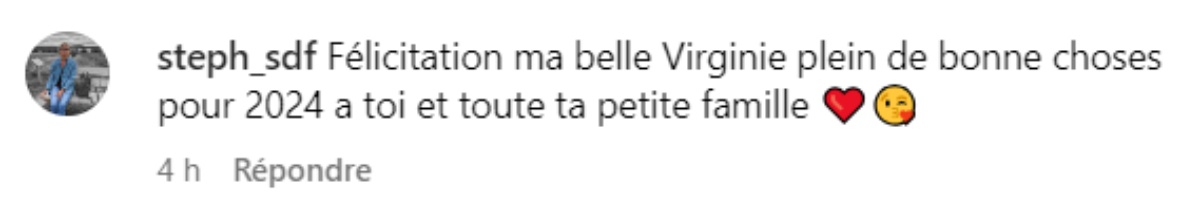 Virginie Fortin bebe commentaire