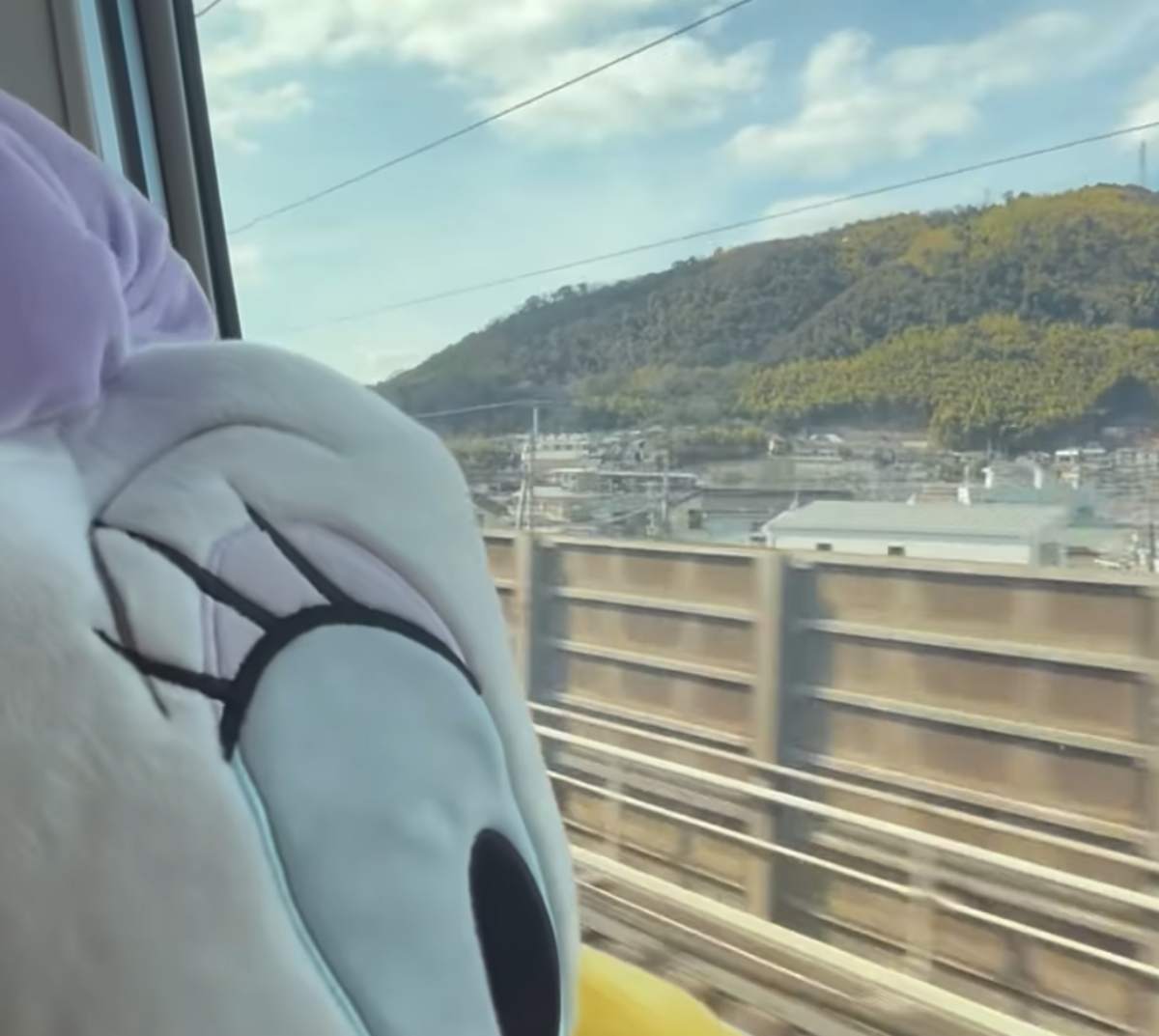 Anne-Élisabeth bossé voyage en train japon