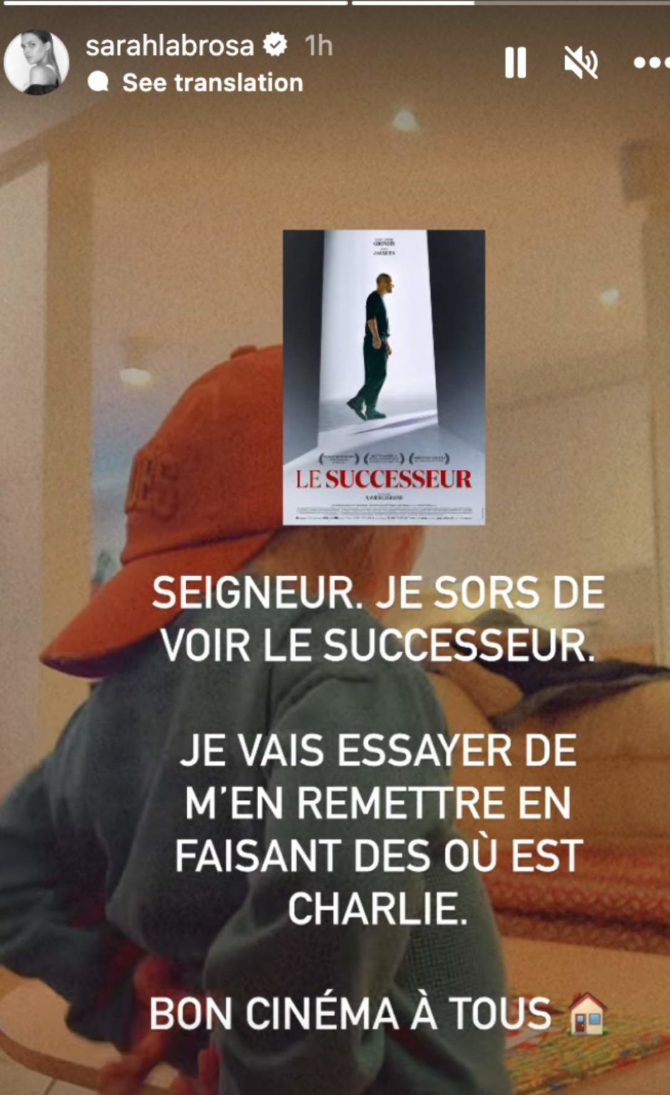 Labrosse Sarah-Jeanne Labrosse réagit finalement au nouveau film de son conjoint ...