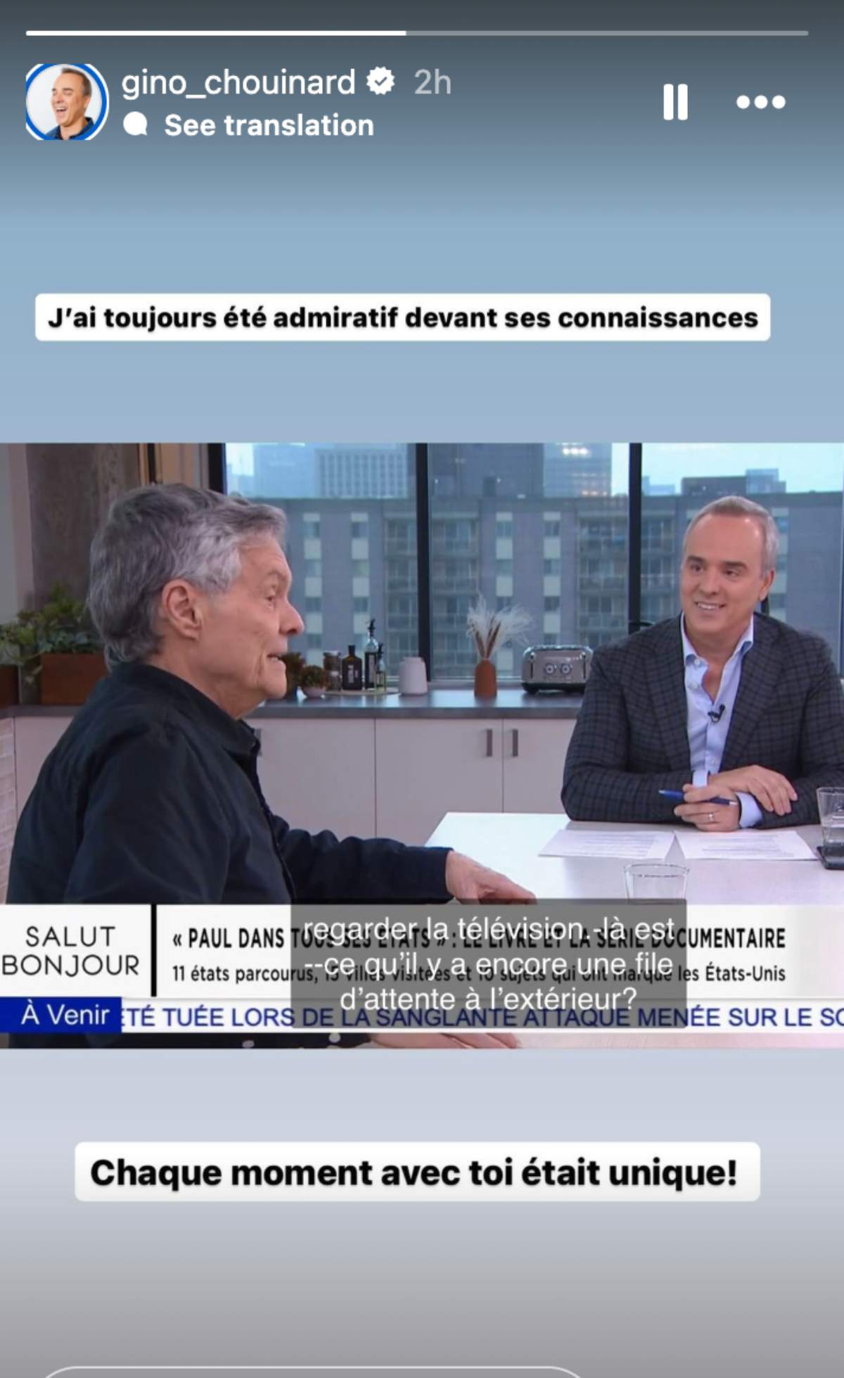 Gino Chouinard et Paul Houde Salut Bonjour