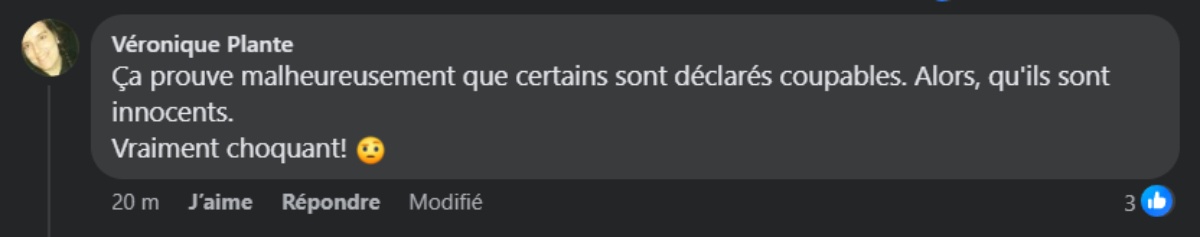 Indefendable commentaire