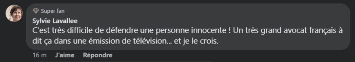 Indefendable commentaire