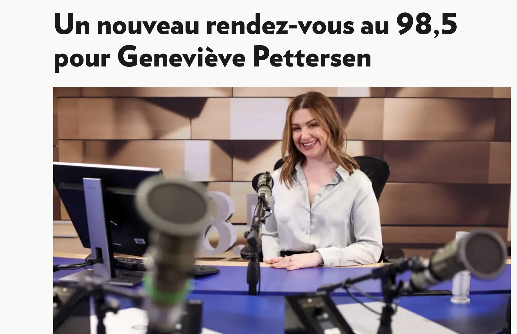 Genevieve Pettersen 98.5