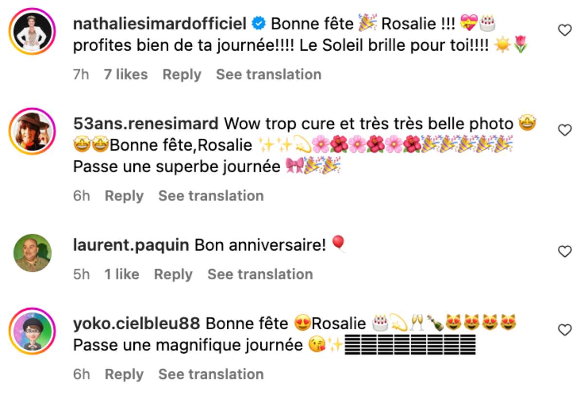 Commentaires Rosalie Taillefer-Simard