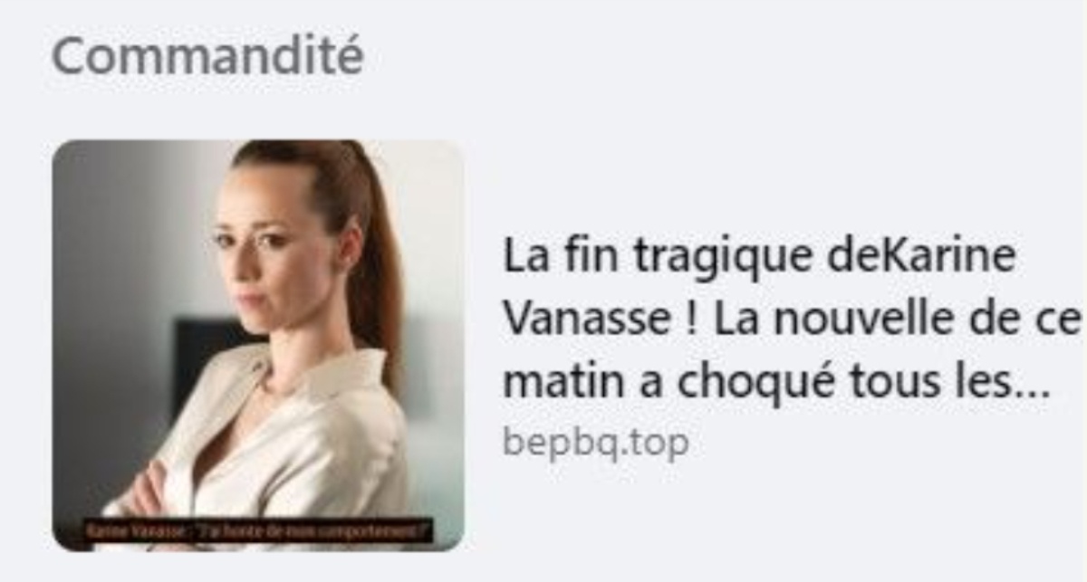 karine vanasse fausse rumeur