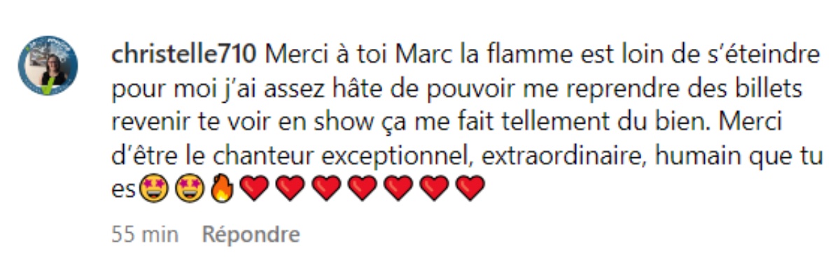 marc dupre spectacle commentaire