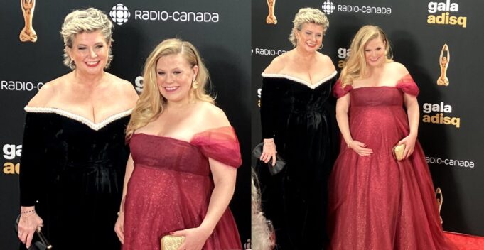 nathalie simard tapis rouge adisq 2024 fille