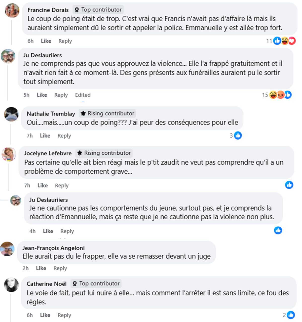 commentaires geste emmanuelle stat