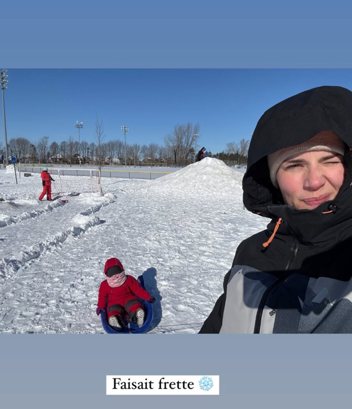 marie-eve janvier sortie famille