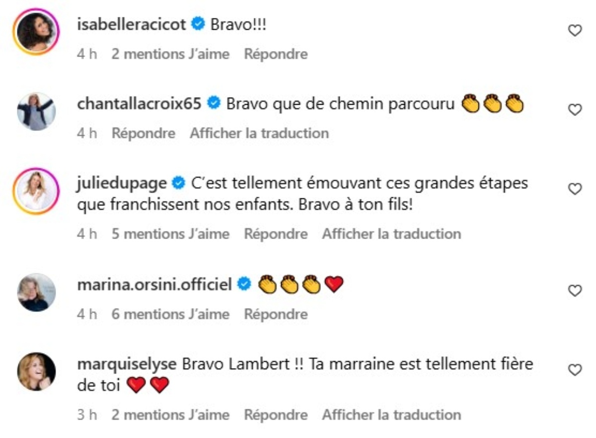 Commentaire Graduation Fils Joel Legendre