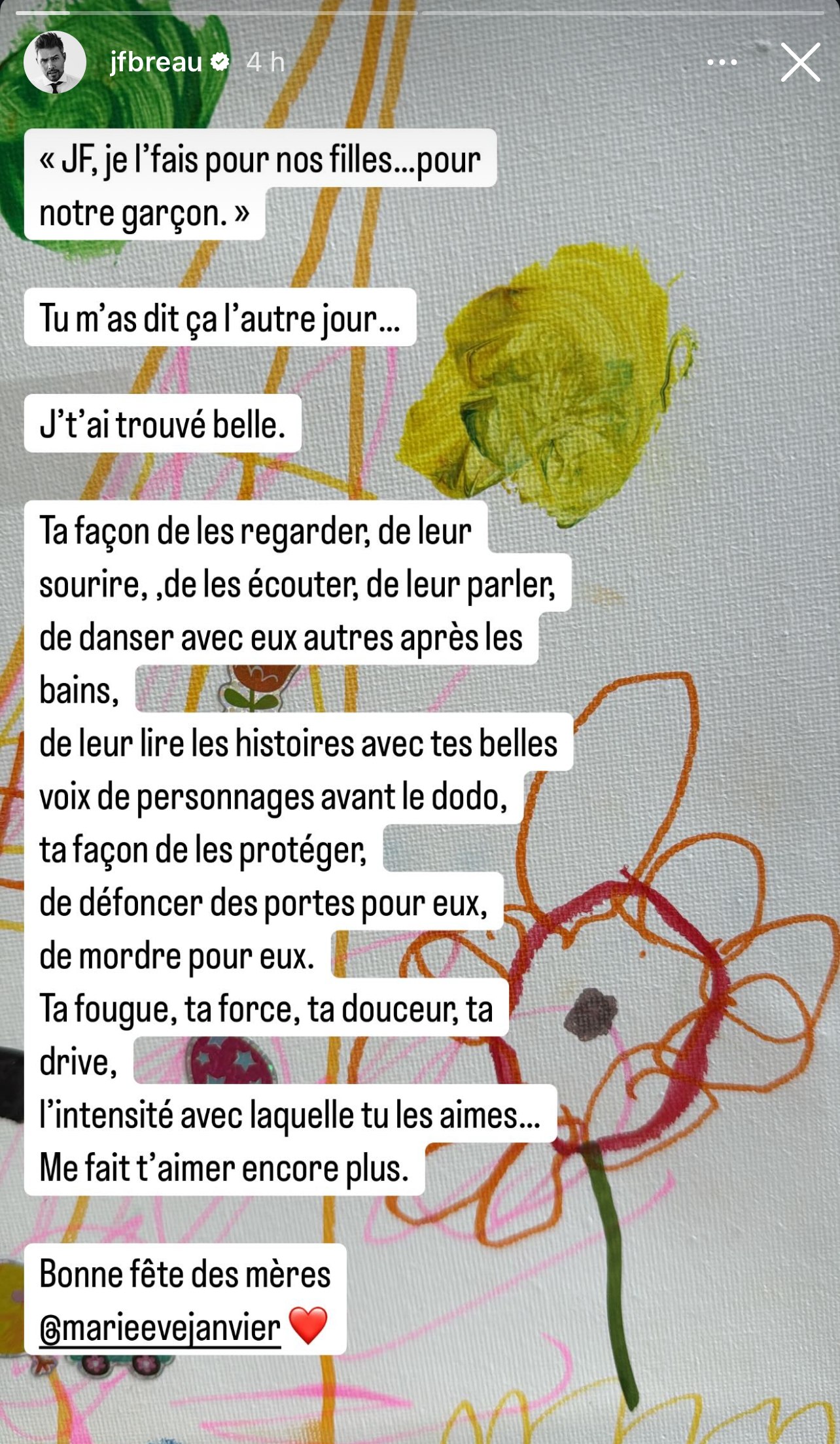 message jf breau fete des meres
