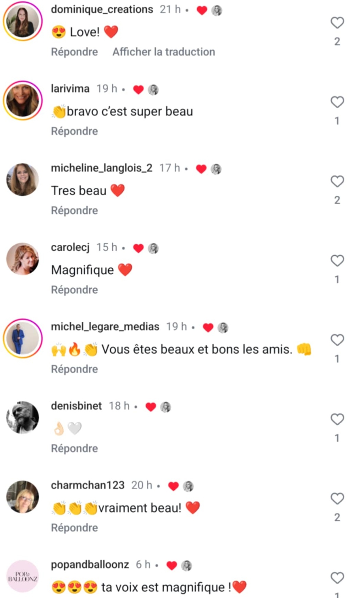 Commentaires Video Chant Mahee Paiement