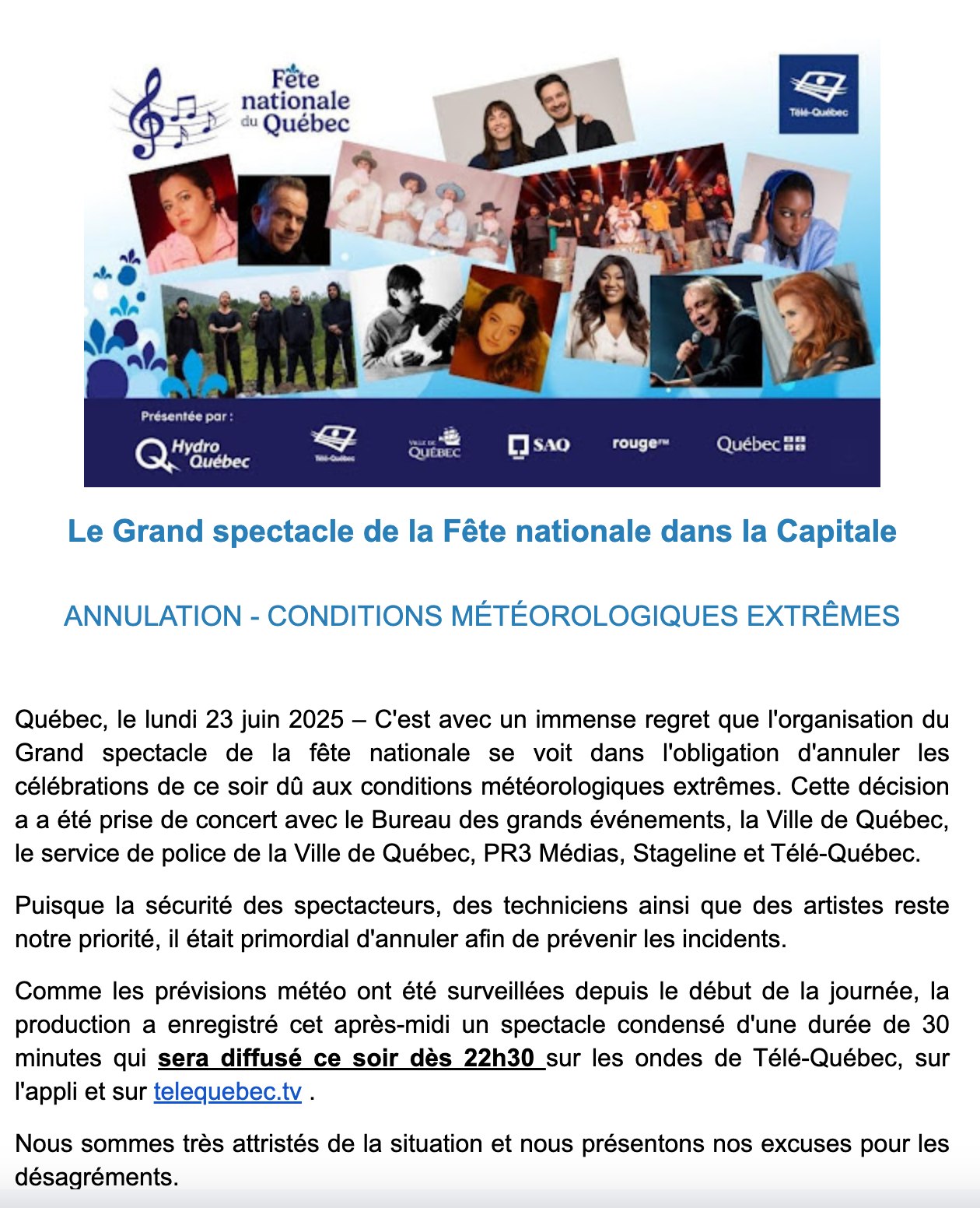 fete nationale annule
