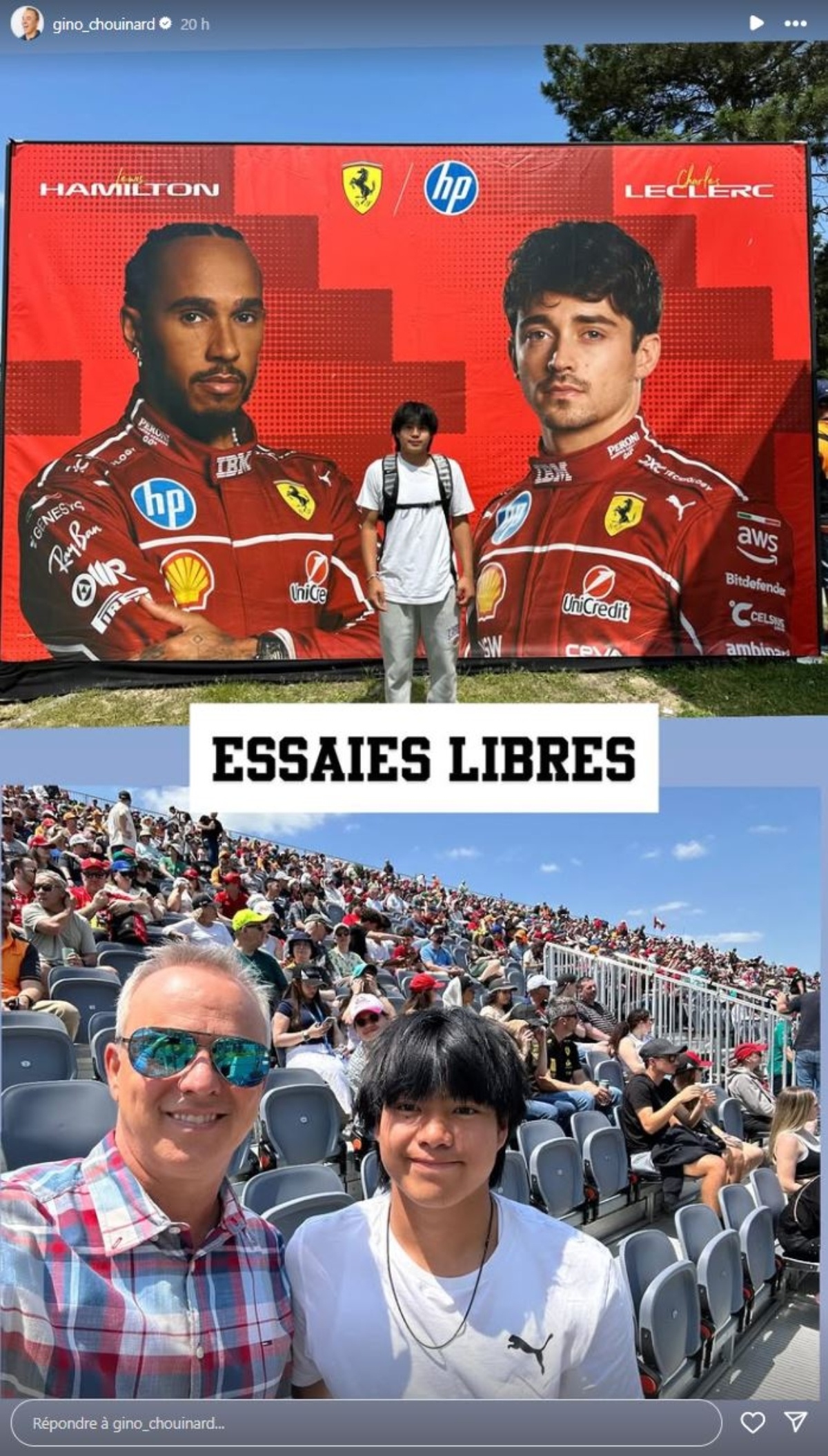 gino chouinard F1 fils