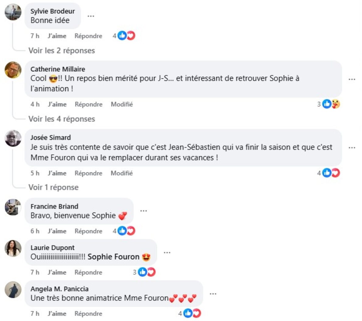 Commentaires Animation Bonsoir Bonsoir 2025