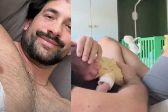 Félix-Antoine Tremblay pose avec son bébé en Une de magazine et les commentaires son nombreux