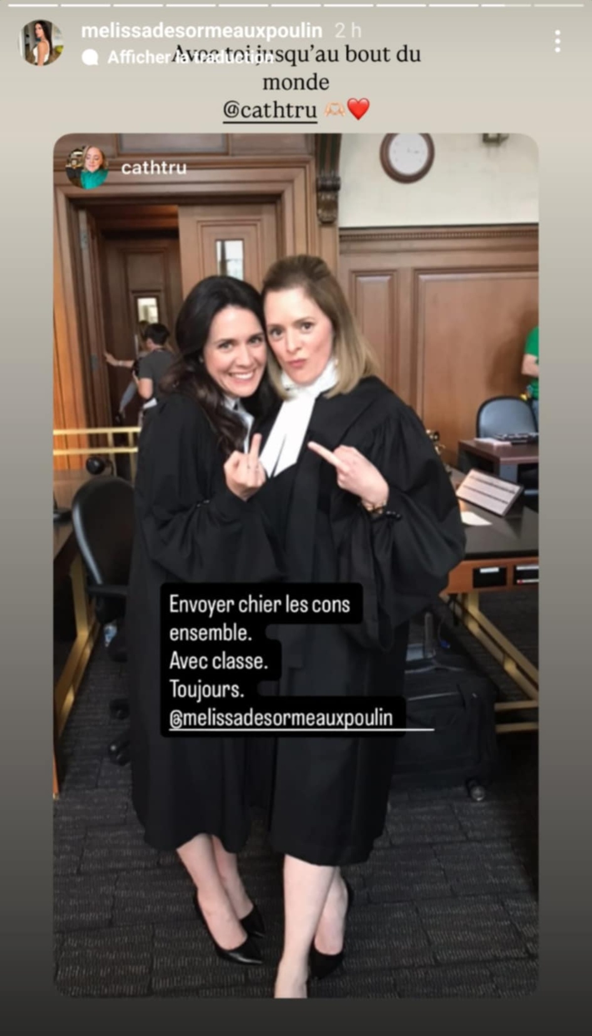 Fete Melissa Desormeaux-Poulin Catherine Trudeau