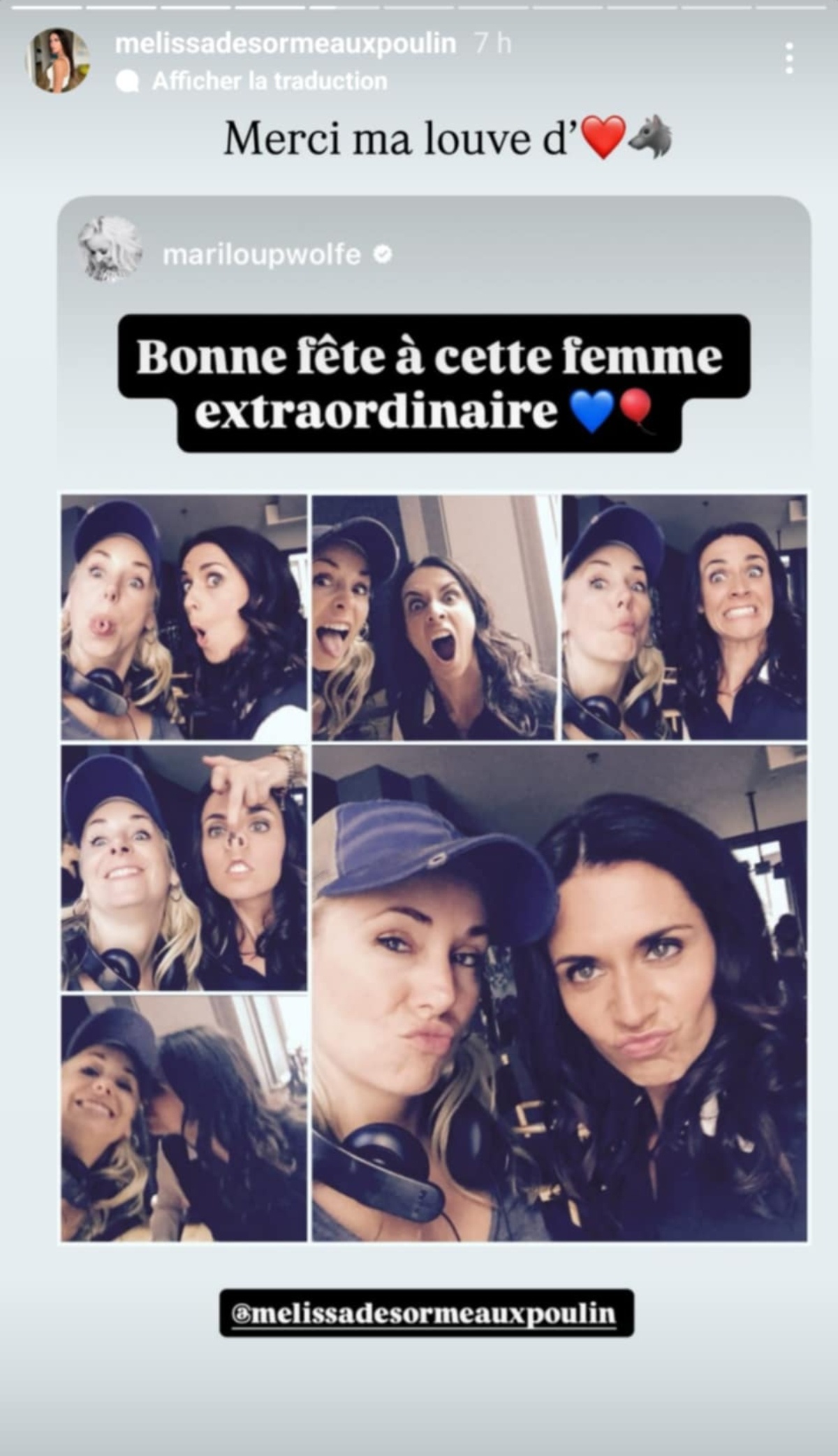 Fete Melissa Desormeaux-Poulin Mariloup Wolfe