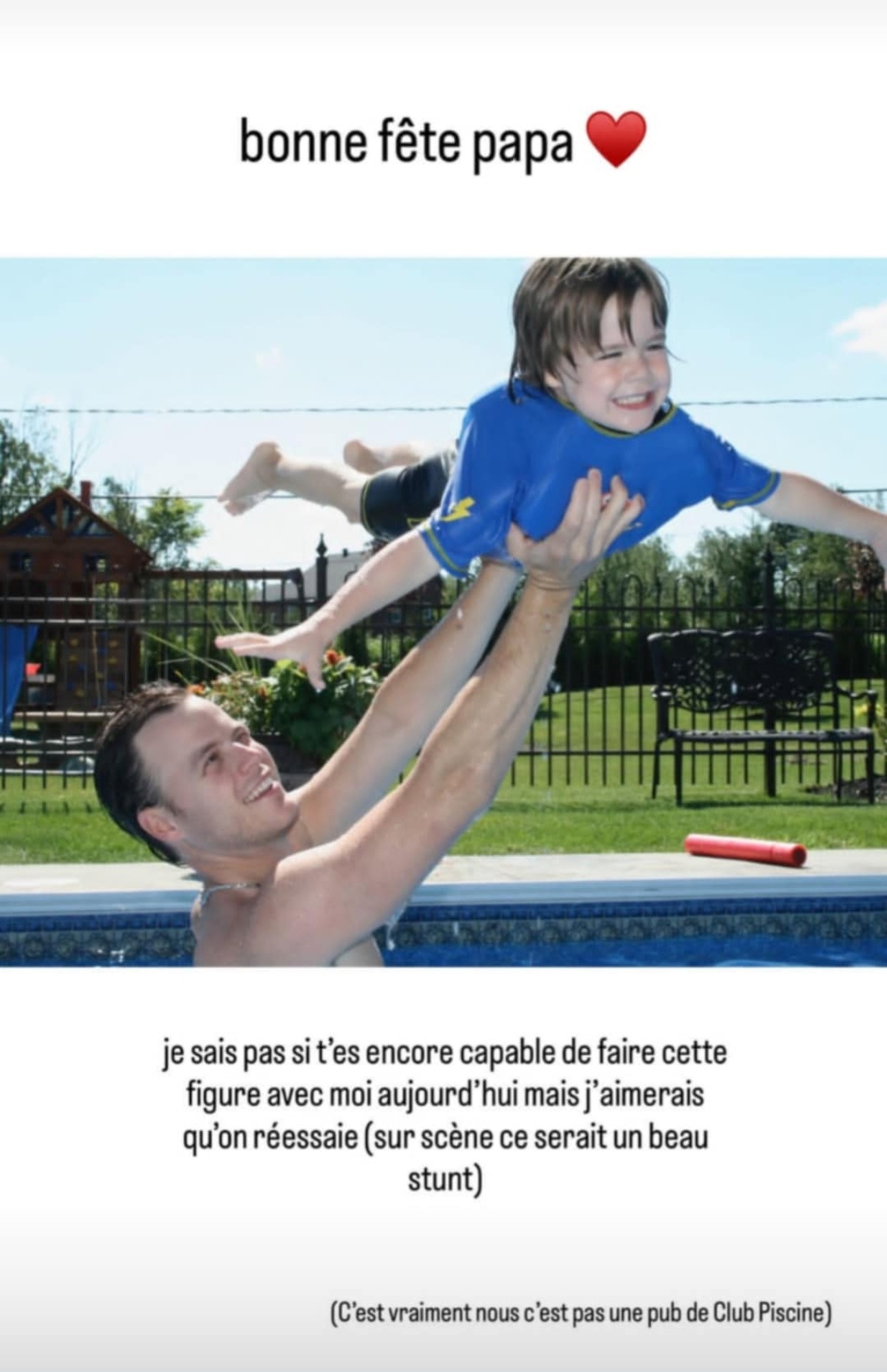Justin Morissette Fete Papa