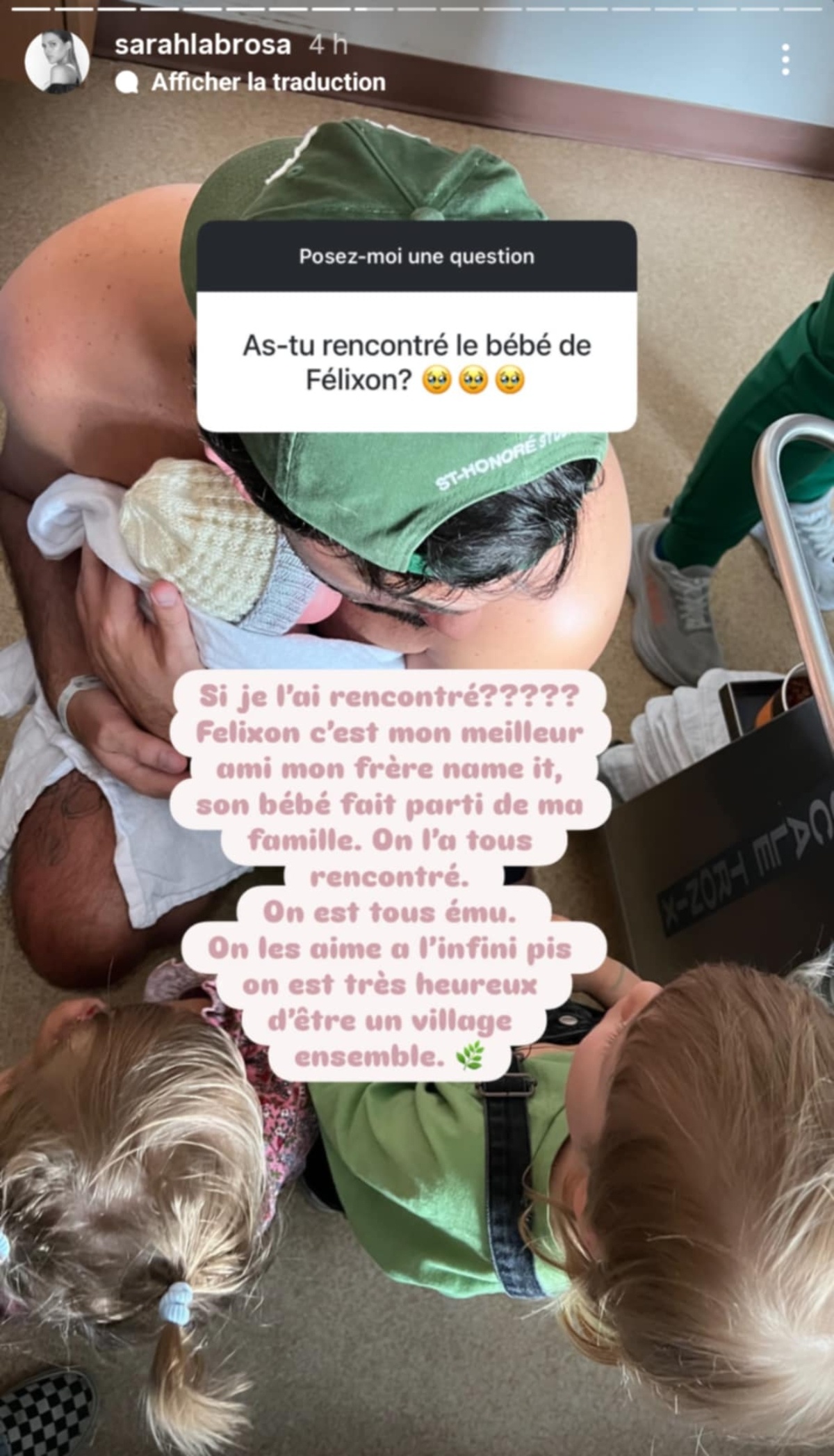 Sarah-Jeanne Labrosse Felix-Antoine Tremblay Bebe