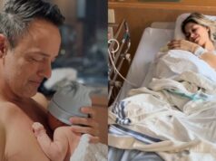 Etienne Drapeau partage toutes les images de l’accouchement de sa blonde et c’est quelque chose