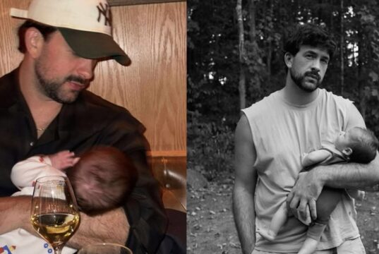 Félix-Antoine Tremblay publie de nouvelles photos de son fils Lou pendant le temps des Fêtes