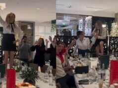 La fille de Julie Snyder filme sa maman en train de fêter et c’est quelque chose