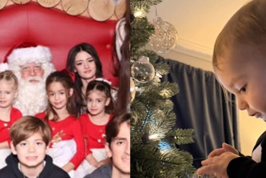La famille Groulx partage toutes les photos avec le père Noël et ça fait réagir