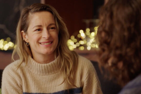 L’actrice Christine Beaulieu annonce une bonne nouvelle dans sa vie en entrevue