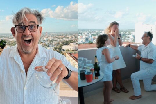 Marc Hervieux demande sa blonde en mariage et publie les photos