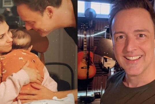 Étienne Drapeau publie de rares images de son bébé