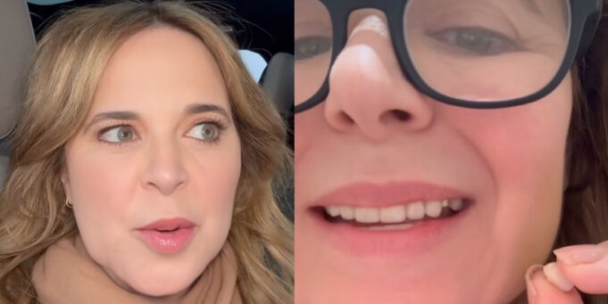 En voyage loin du Québec, Julie Snyder perd une dent et montre le résultat