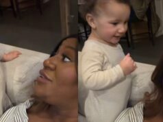 Le bébé de Mélissa Bédard réagit au maquillage de scène de sa maman et ça ne se passe pas comme prévu