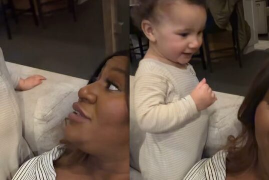 Le bébé de Mélissa Bédard réagit au maquillage de scène de sa maman et ça ne se passe pas comme prévu