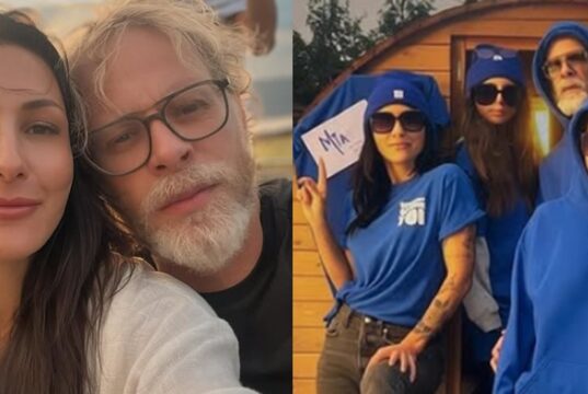 Jean-Nicolas Verreault de STAT pose pour une rare fois avec ses 3 enfants