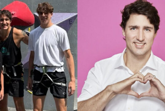Le fils de Justin Trudeau fait une précision sur sa photo tout en rose avec son papa